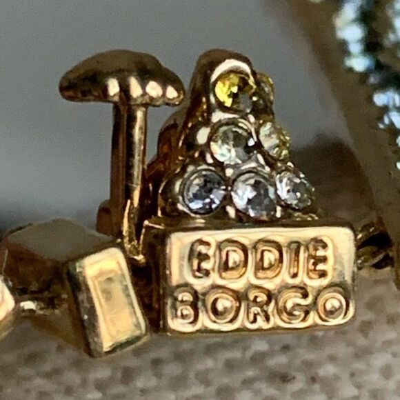 Spectacular Eddie Borgo Ombré Pavé Triangle Collar Flat Choker Necklace $1050 - Picture 9 of 11